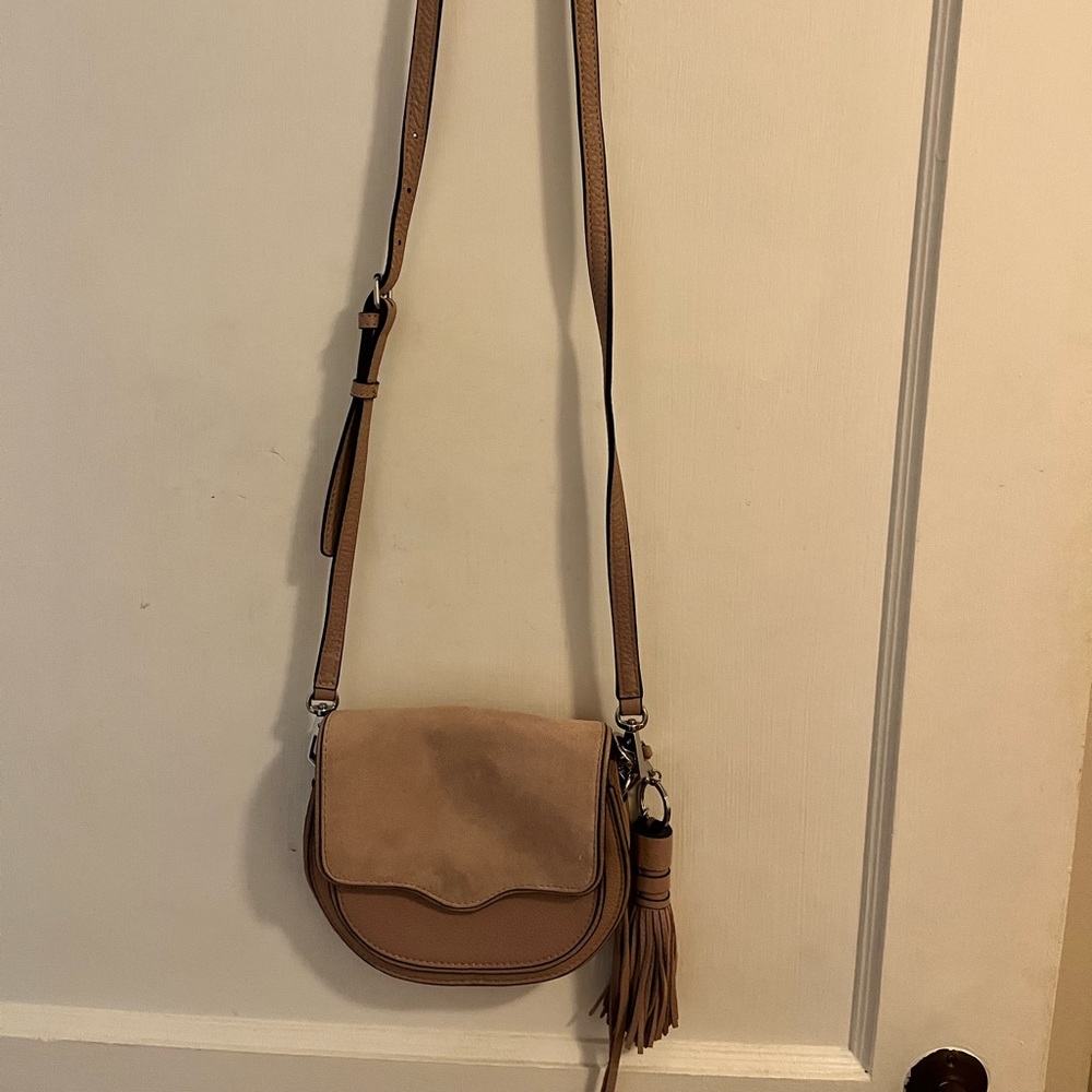 Rebecca Minkoff crossbody purse- grayish pink